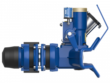 Pneumatically operated drawbar coupling for dolly trailers and trailers with articulated drawbar.