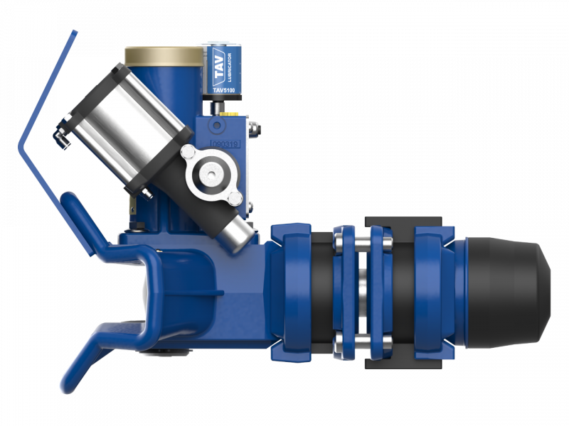 Pneumatically operated drawbar coupling for dolly trailers and trailers with articulated drawbar.