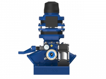 Pneumatically operated drawbar coupling for dolly trailers and trailers with articulated drawbar.