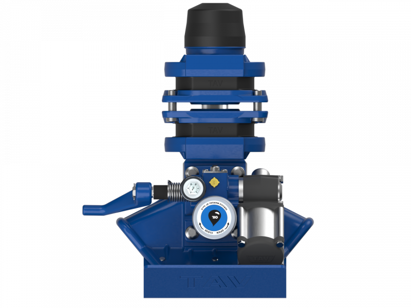 Pneumatically operated drawbar coupling for trailers with articulated drawbar.