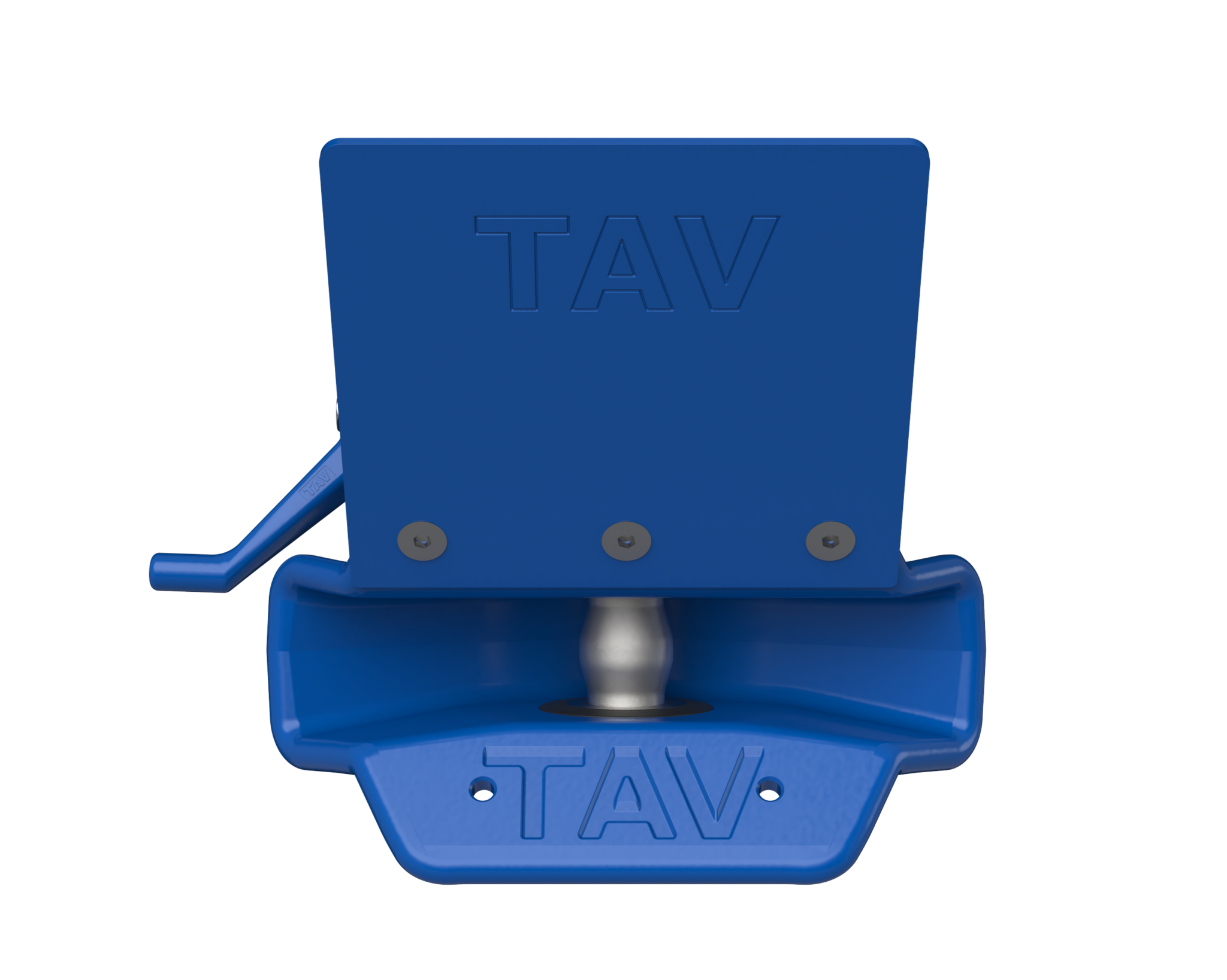 Pneumatically operated drawbar coupling for trailers with articulated drawbar.