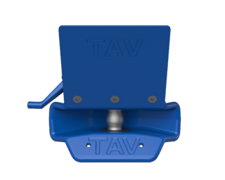 Pneumatically operated drawbar coupling for trailers with articulated drawbar.