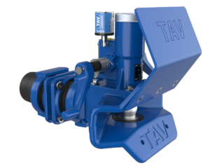 Manually operated drawbar coupling for trailers with articulated drawbar.