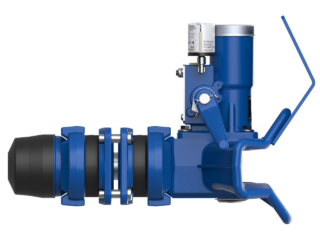 Manually operated drawbar coupling for trailers with articulated drawbar.