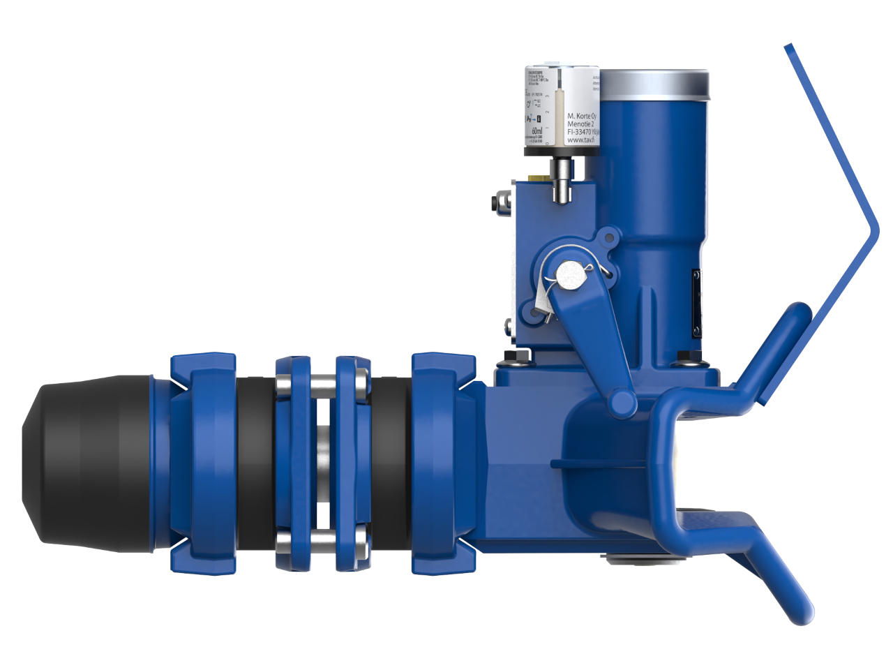Manually operated drawbar coupling for trailers with articulated drawbar.