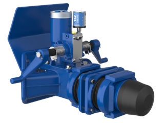 Manually operated drawbar coupling for trailers with articulated drawbar.