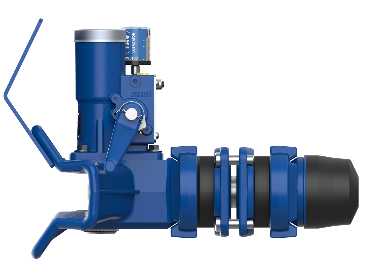 Manually operated drawbar coupling for trailers with articulated drawbar.