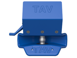 Pneumatically operated drawbar coupling for trailers with articulated drawbar.
